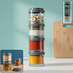 Stackable Storage Container Set Ð Space Saving & Modular Design