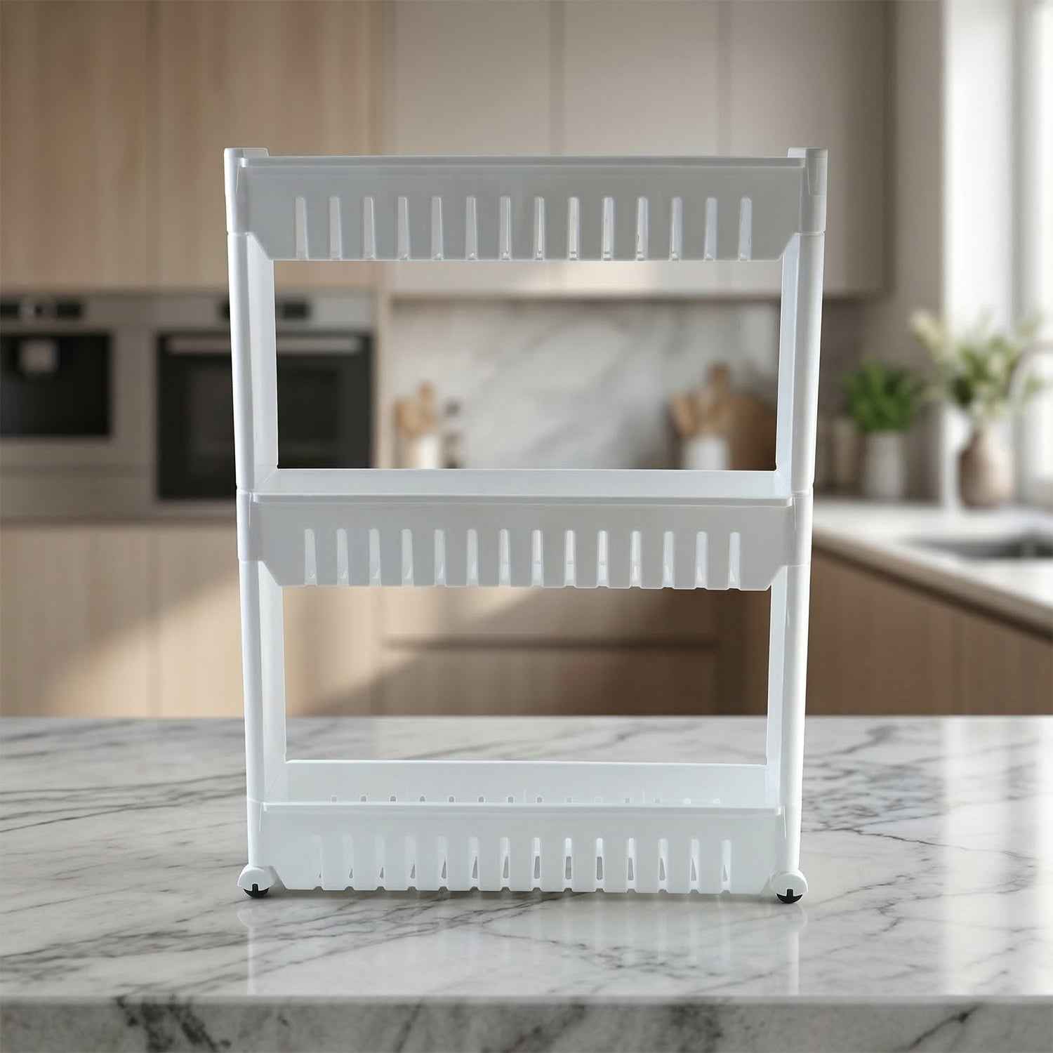 Kitchen Storage Rack – Durable 3-Layer Organizer for Countertops