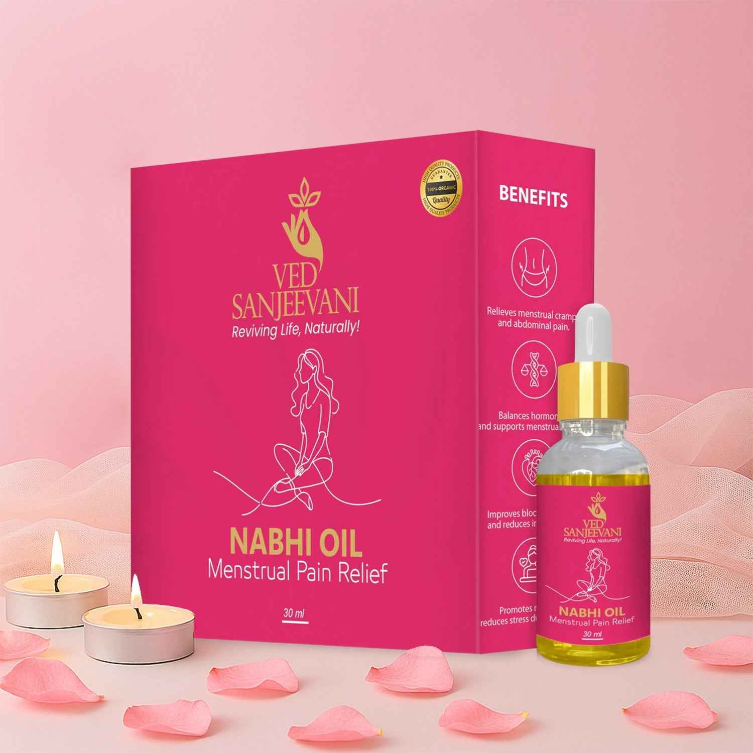 Nabhi Oil for Menstrual Pain Relief – Ayurvedic Herbal Cramp Relief