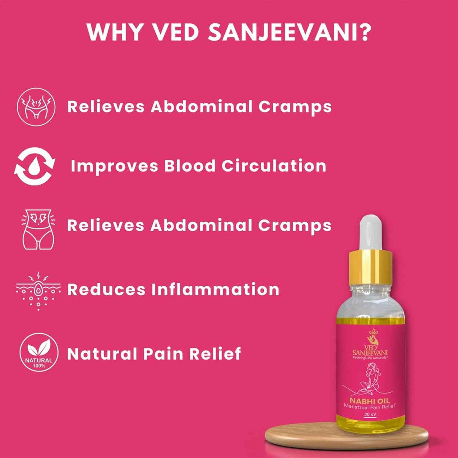 Nabhi Oil for Menstrual Pain Relief – Ayurvedic Herbal Cramp Relief