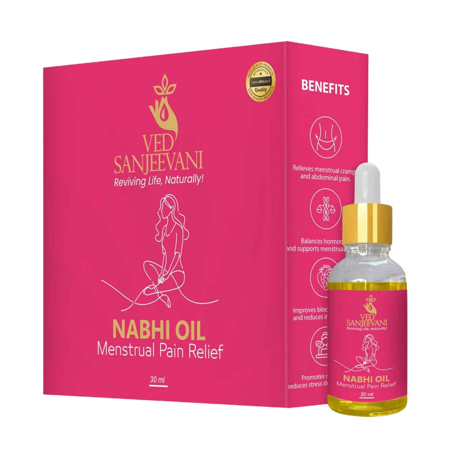 Nabhi Oil for Menstrual Pain Relief – Ayurvedic Herbal Cramp Relief