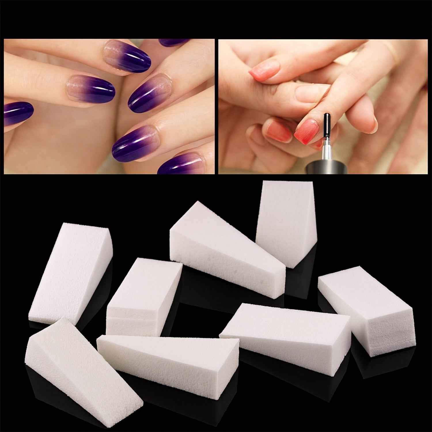Nail Buffer Blocks – 10 Pcs Professional Nail Polishing Sponge Set