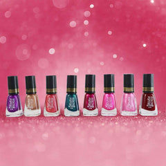 Dark Mini Nail Polish – Glitter Finish Quick-Dry 6 ML