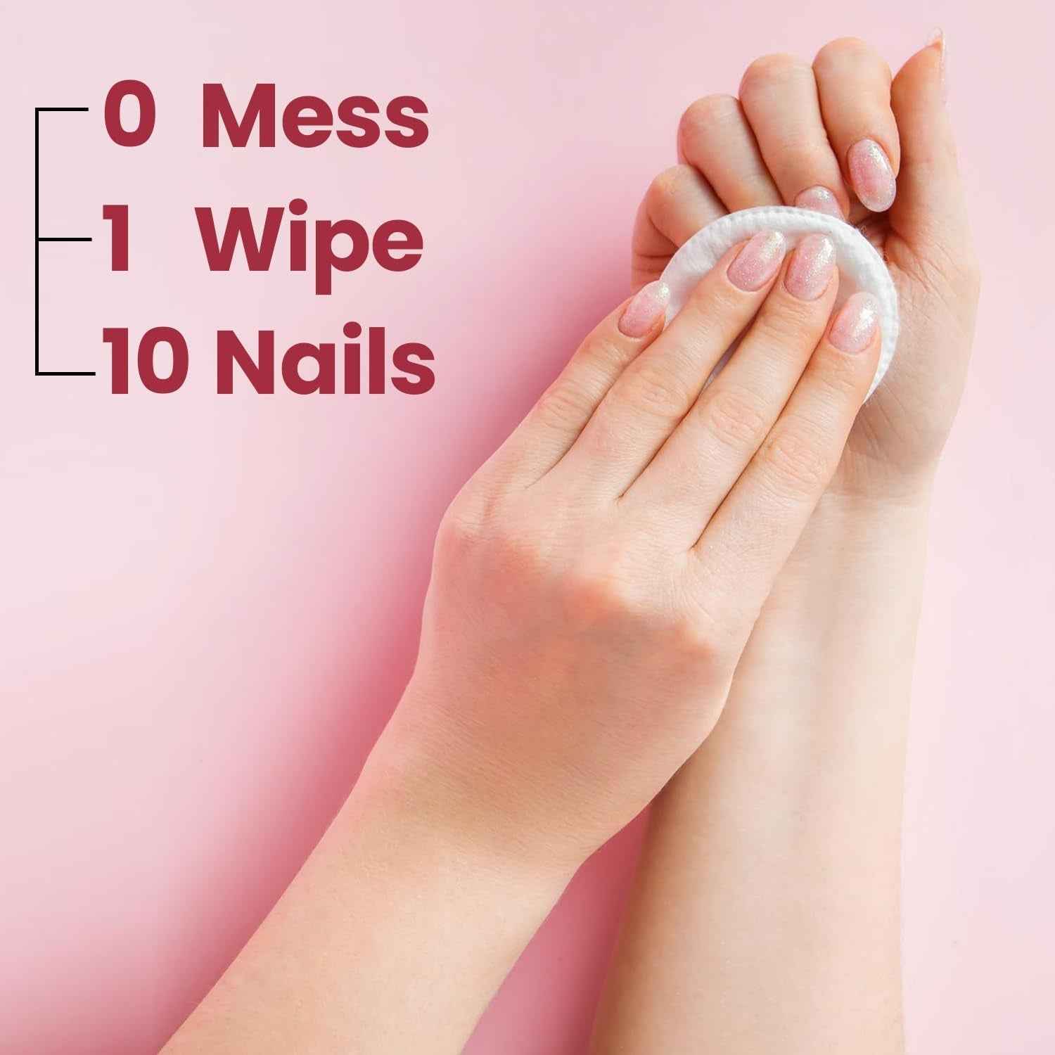 Wetwisk Nail Paint Remover Wet Wipes Ð Acetone-Free & Gentle