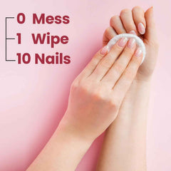 Wetwisk Nail Paint Remover Wet Wipes Ð Acetone-Free & Gentle