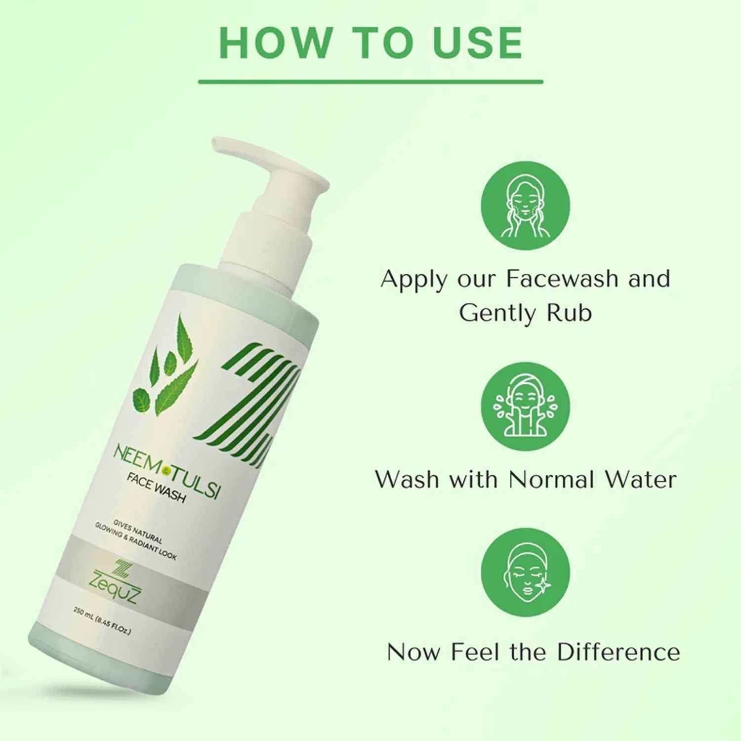 Neem & Tulsi Face Wash – Gentle Purifying Cleanser 250ml