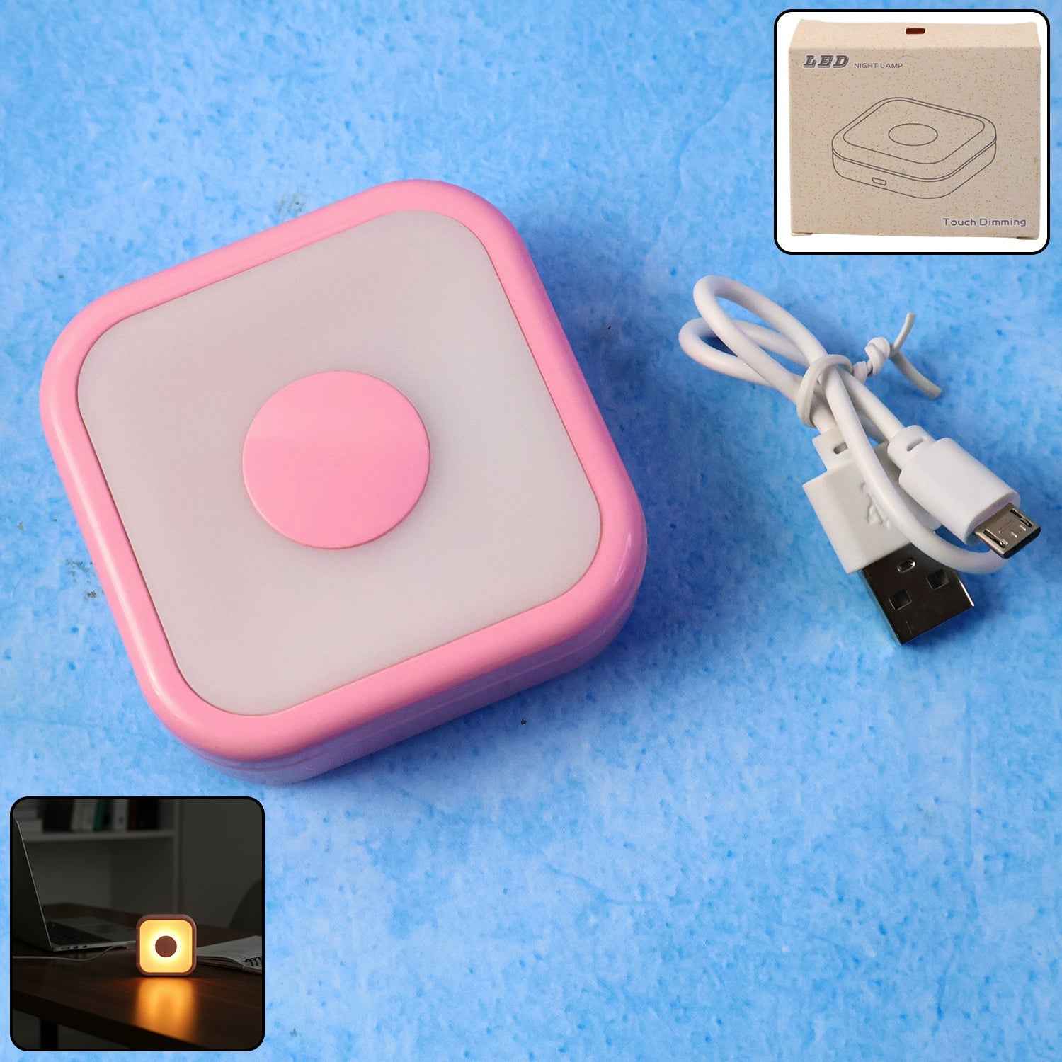 USB Touch Sensor LED Night Lamp – Portable Soft Ambient Light
