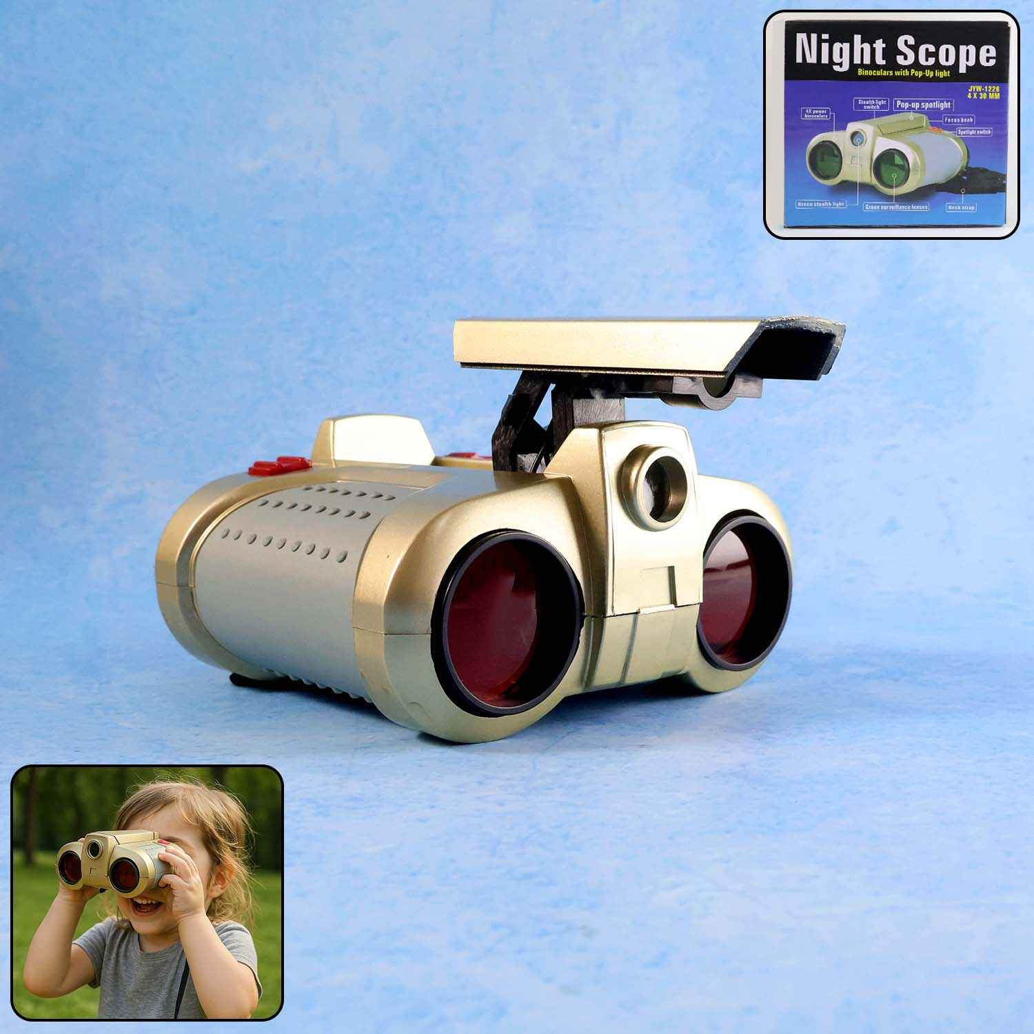 Kids Night Scope Toy Binoculars – Playful Red-Tinted Spy Goggles
