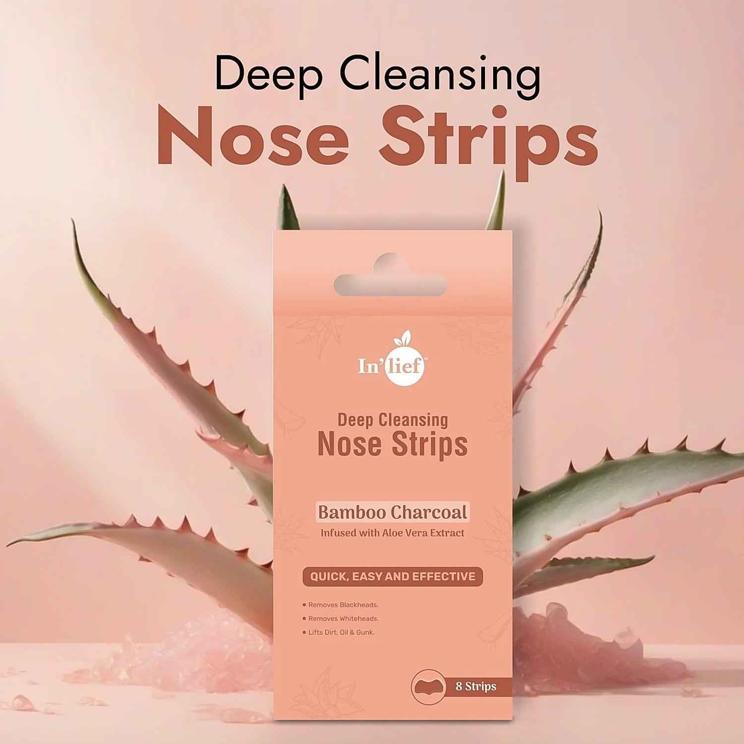 Bamboo Charcoal Nose Strips – Deep Cleansing & Blackhead Removal
