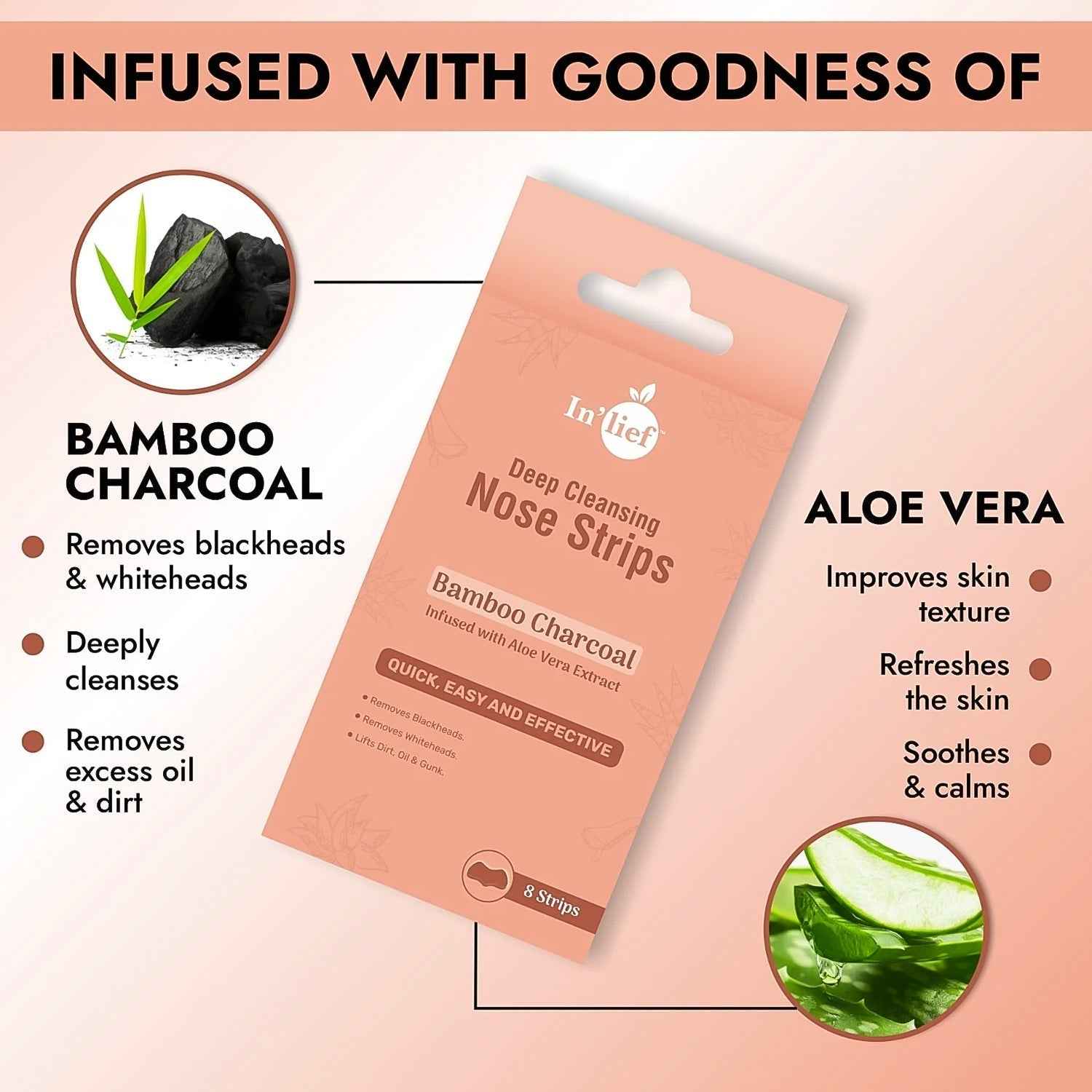 Bamboo Charcoal Nose Strips – Deep Cleansing & Blackhead Removal