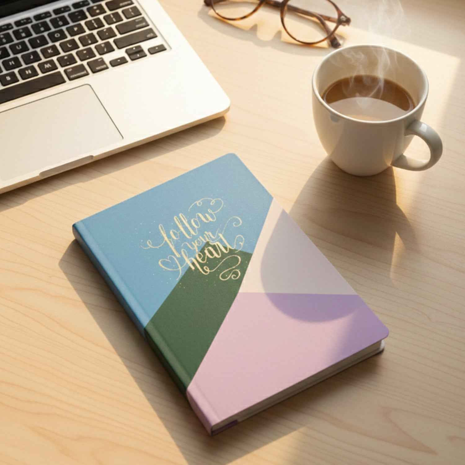 Hardcover Ruled Notebook – 200 Pages with Calendar, 21x15 cm