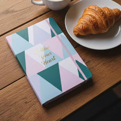 Hardcover Ruled Notebook – 200 Pages with Calendar, 21x15 cm