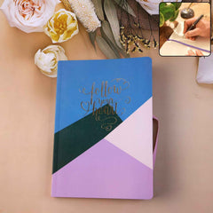 Hardcover Ruled Notebook – 200 Pages with Calendar, 21x15 cm