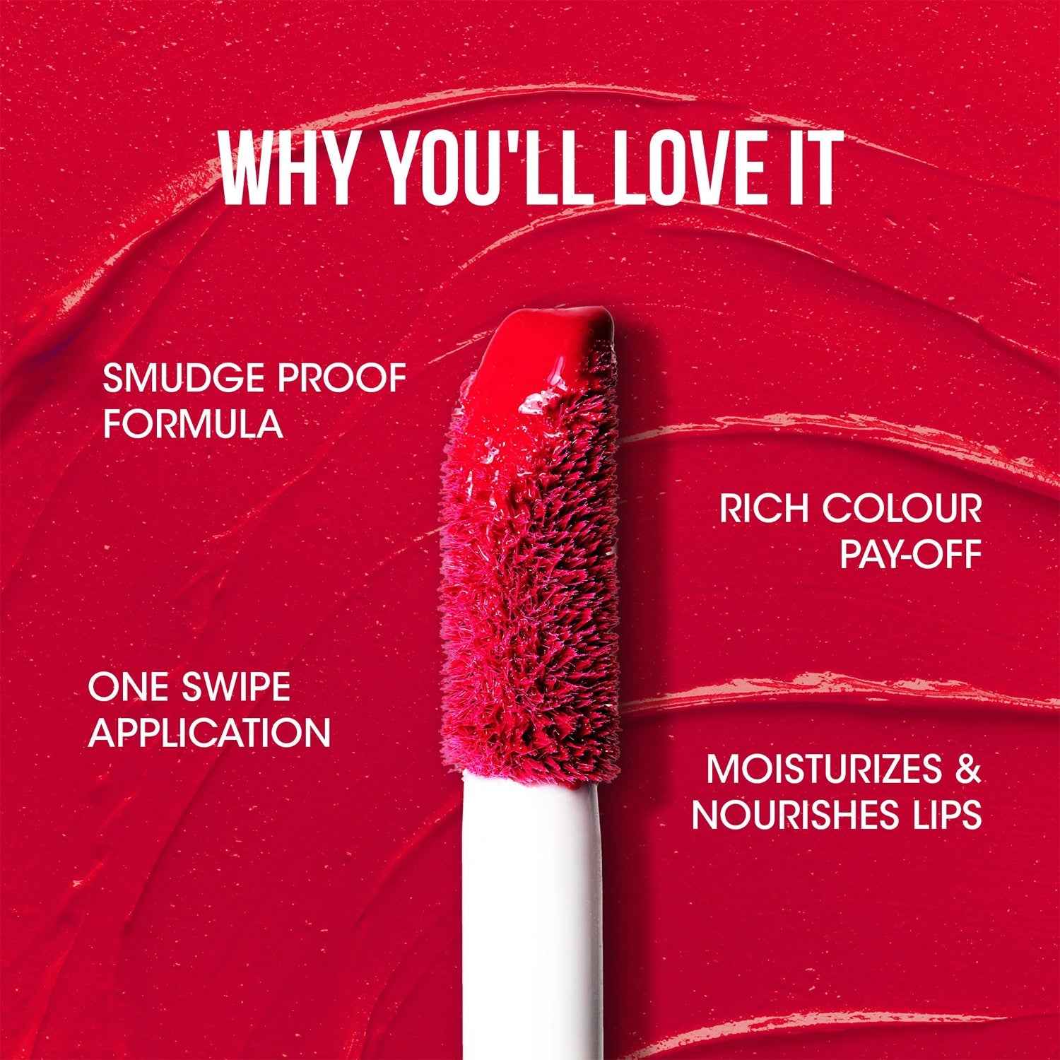 Red Rush Liquid Lipstick – Long-Lasting Moisture Lock Matte