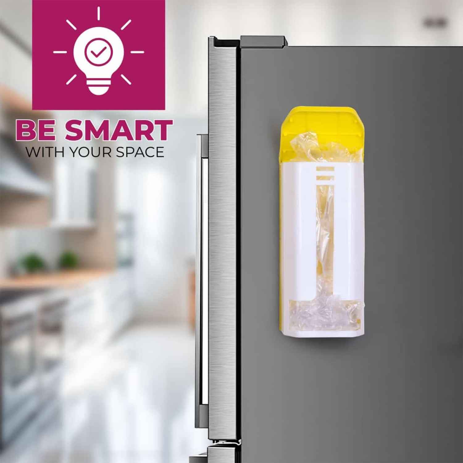 Wall-Mounted Bag Dispenser – Kitchen Plastic Bag Organizer Box