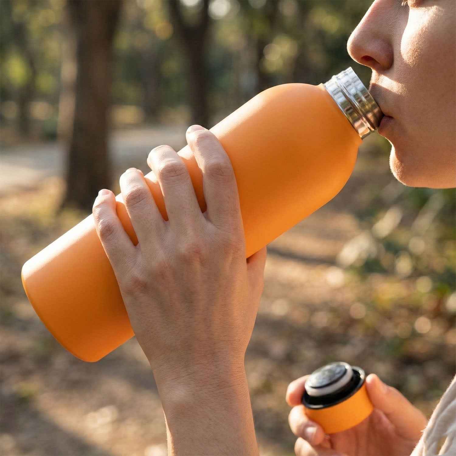 Insulated Stainless Steel Water Bottle – 500ml Orange