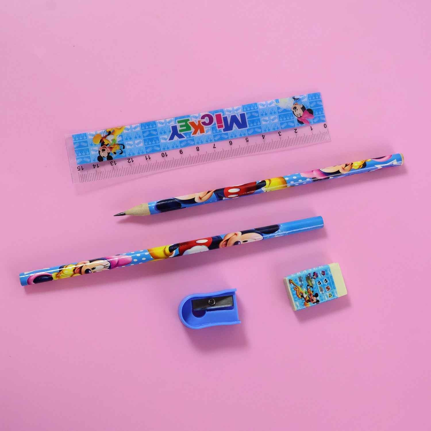 Kids Stationery Kit – 5 in 1 Cartoon Style Carry Bag