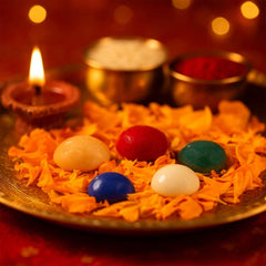 Panch Ratna Stone Set – Auspicious 5 Gemstones for Pooja