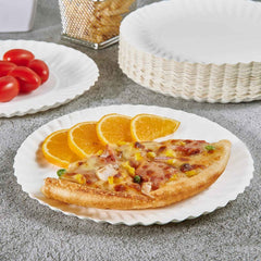 Compostable Paper Plates – 9 Inch, Leak-Resistant & Eco-Friendly