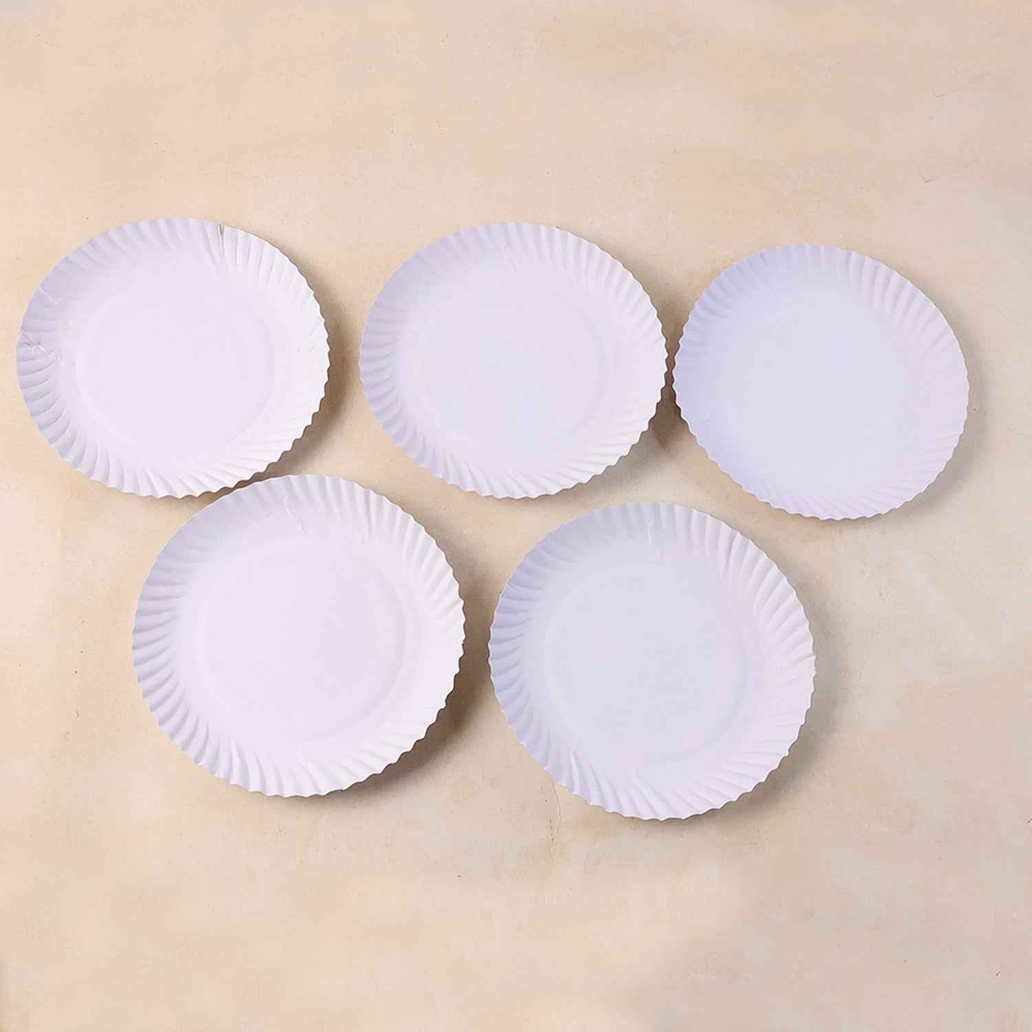 Compostable Paper Plates – 9 Inch, Leak-Resistant & Eco-Friendly