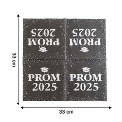Close-up showing thickness and texture of Prom 2025 party napkins