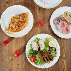Compostable Paper Plates – 7 Inch Sturdy Eco-Friendly Pack of 25