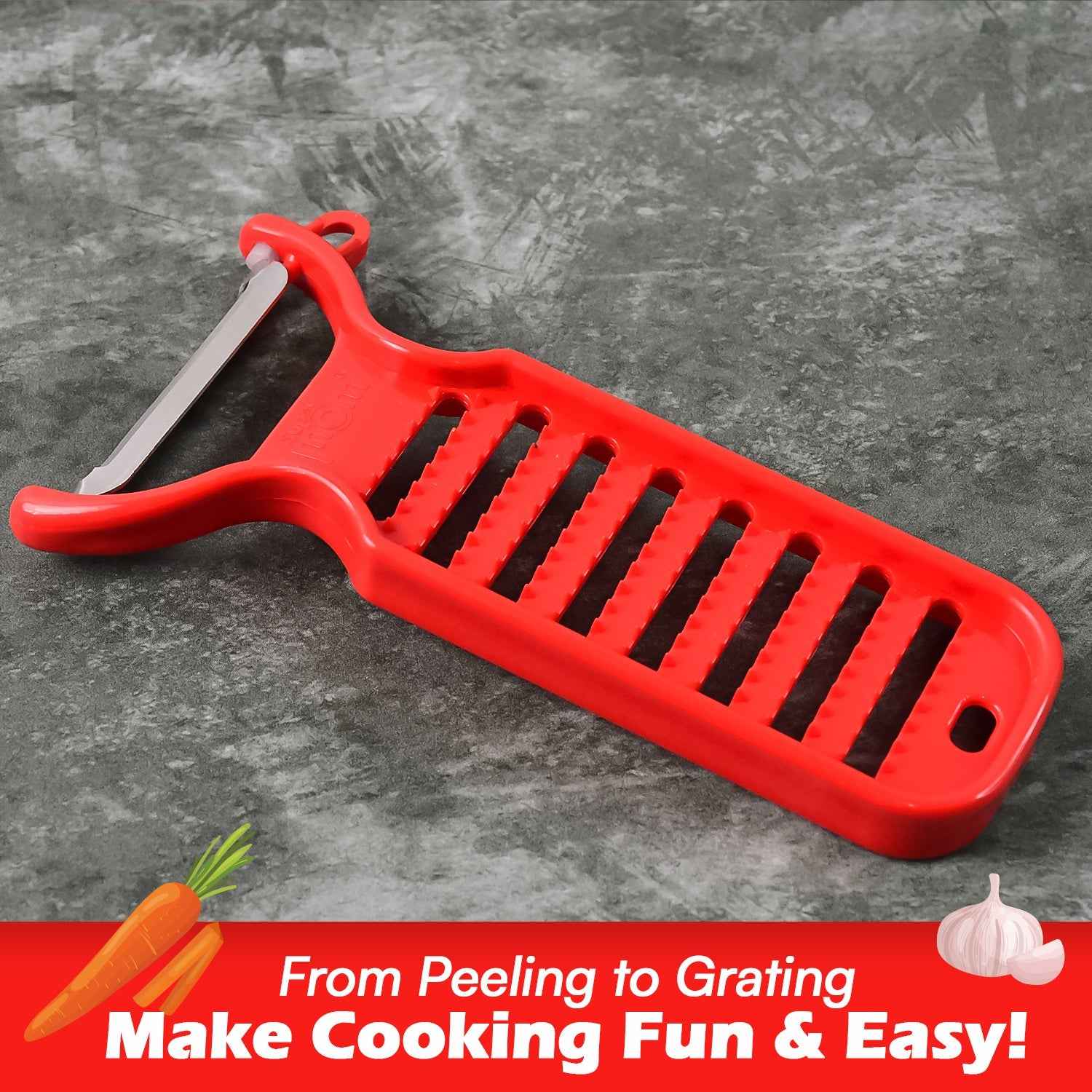 Ginger Grater – Ergonomic Dual-Function Kitchen Tool