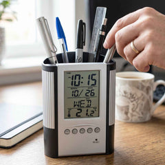 Digital Calendar Desk Clock Ð Time, Date, Temperature Display
