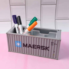 Container-Style Desk Organizer – Durable Multi-Compartment Storage Box