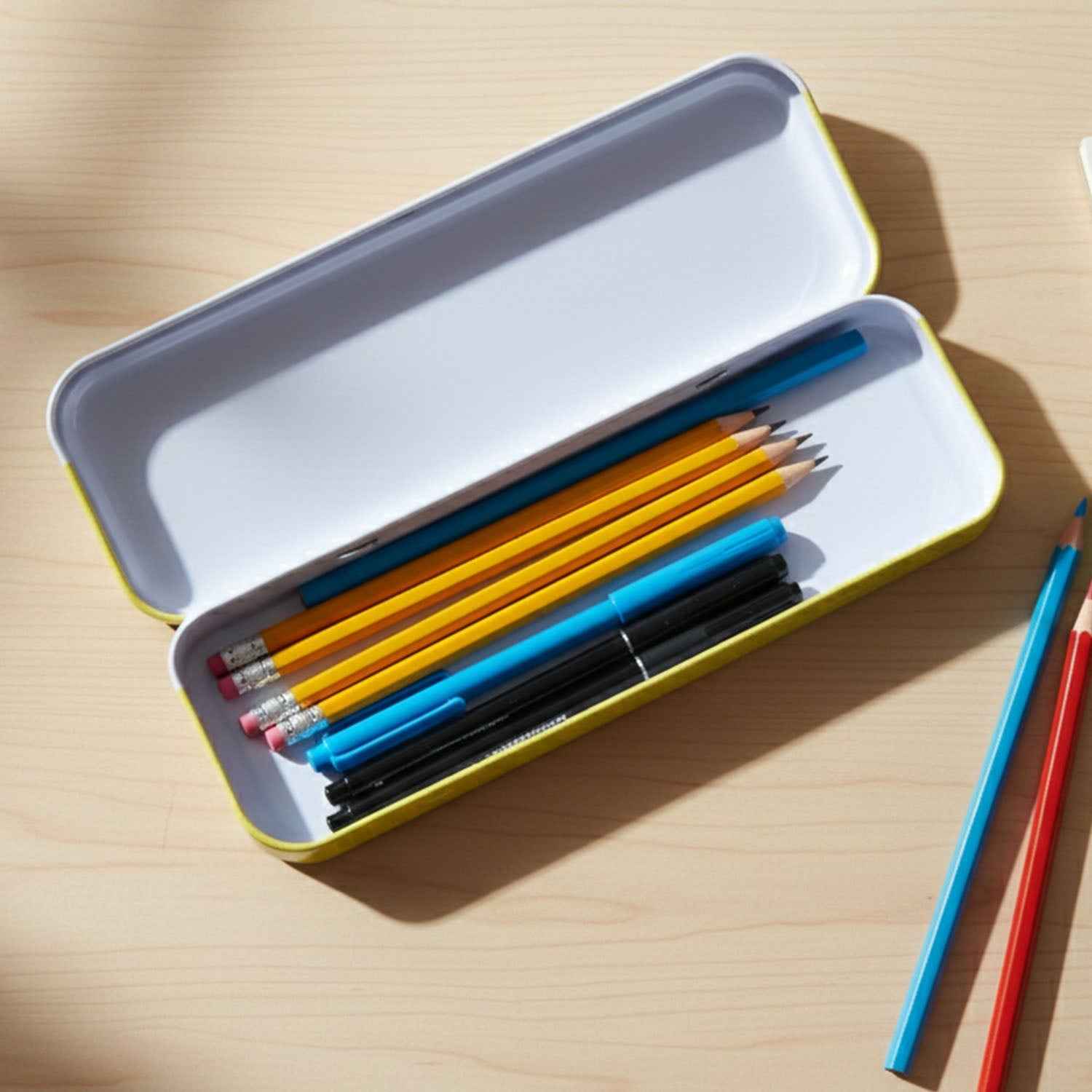 Cartoon Printed Pencil Box – Complete Kids Stationery Set