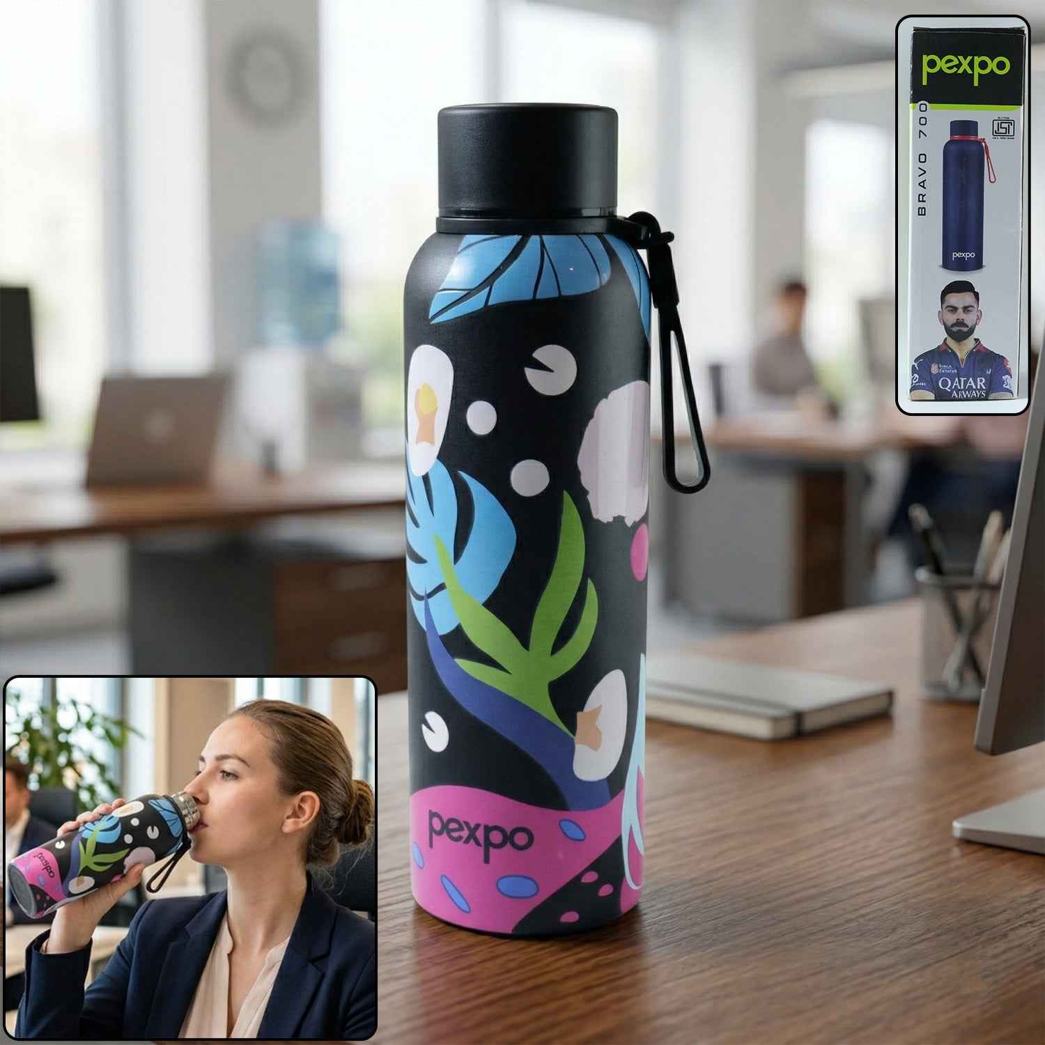 Stainless Steel Water Bottle – Leakproof & Portable for Daily Hydration