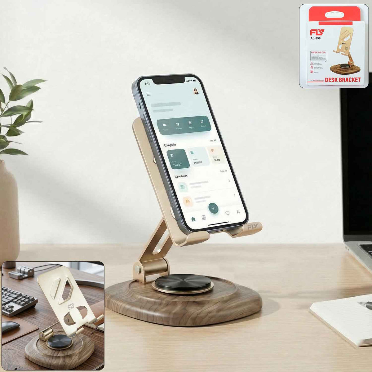 Adjustable Mobile Phone Stand – Sturdy & Compact Workspace Accessory