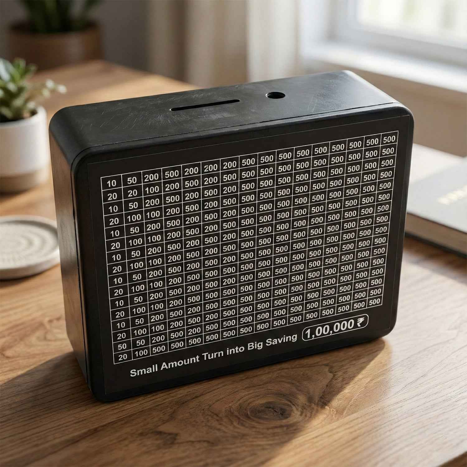 Savings Tracker Money Box – Reusable with Goal Chart