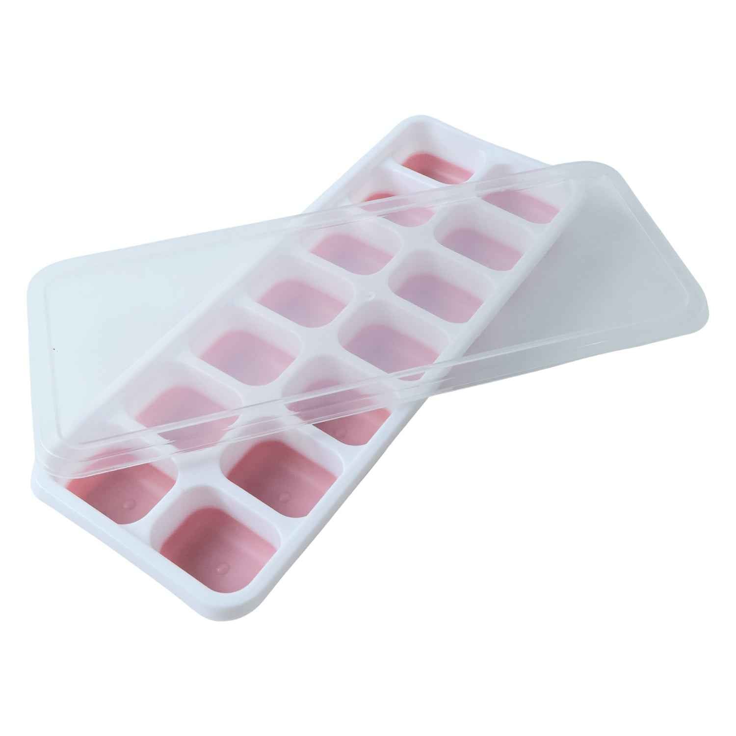 Plastic Ice Cube Tray Ð Durable with Lid for Easy Freezing