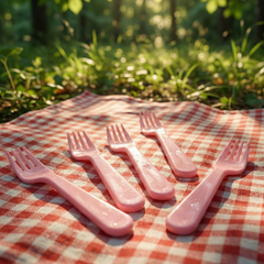 Plastic Fork Spoon Set – 6-Piece Durable Cutlery | Serve Stellar