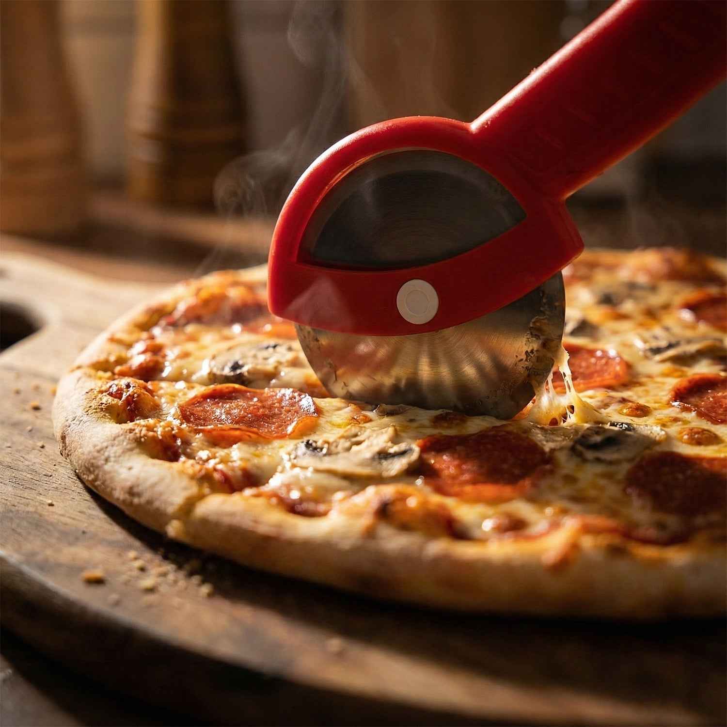 Multipurpose Pizza Cutter – Sharp Rolling Wheel with Ergonomic Handle