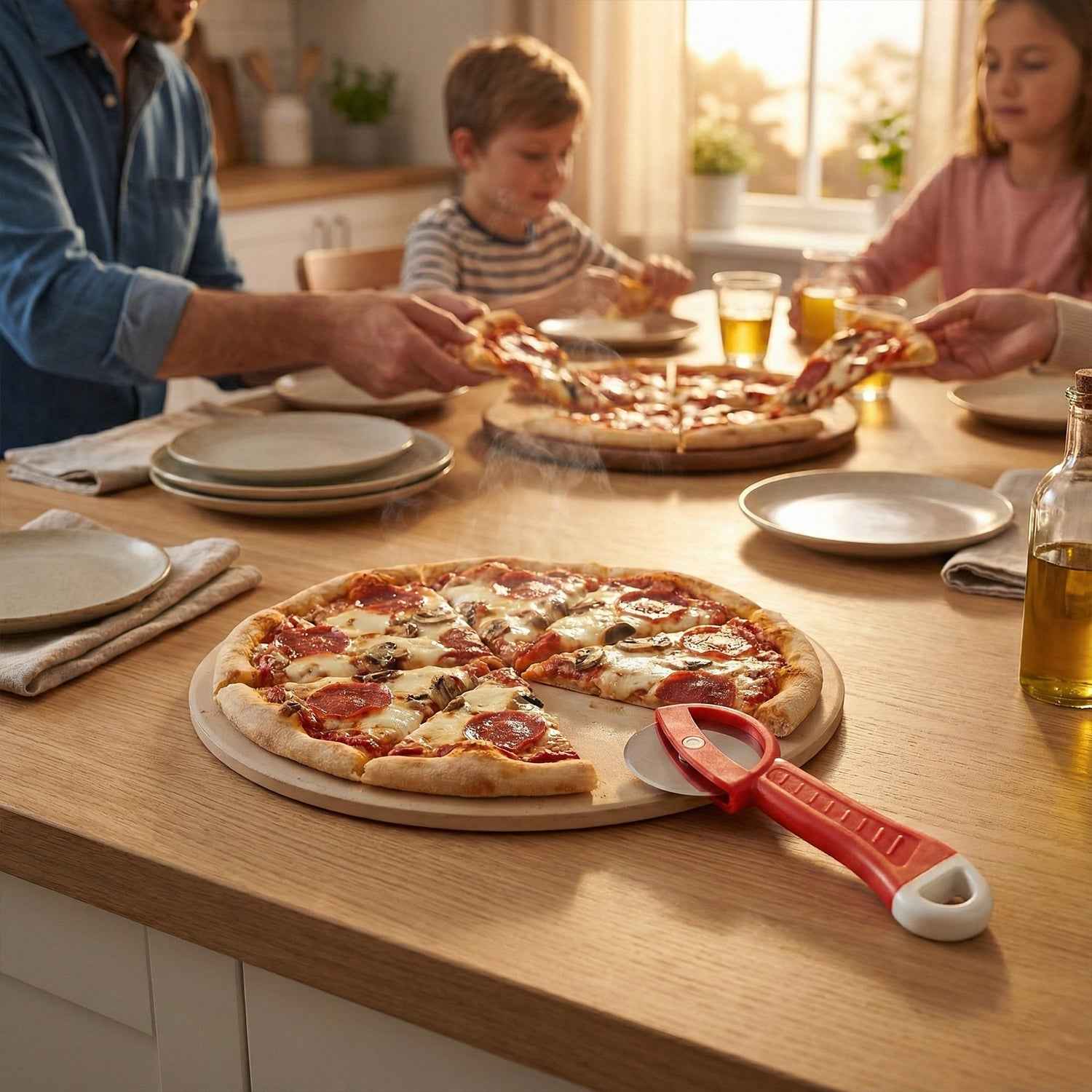 Multipurpose Pizza Cutter – Sharp Rolling Wheel with Ergonomic Handle