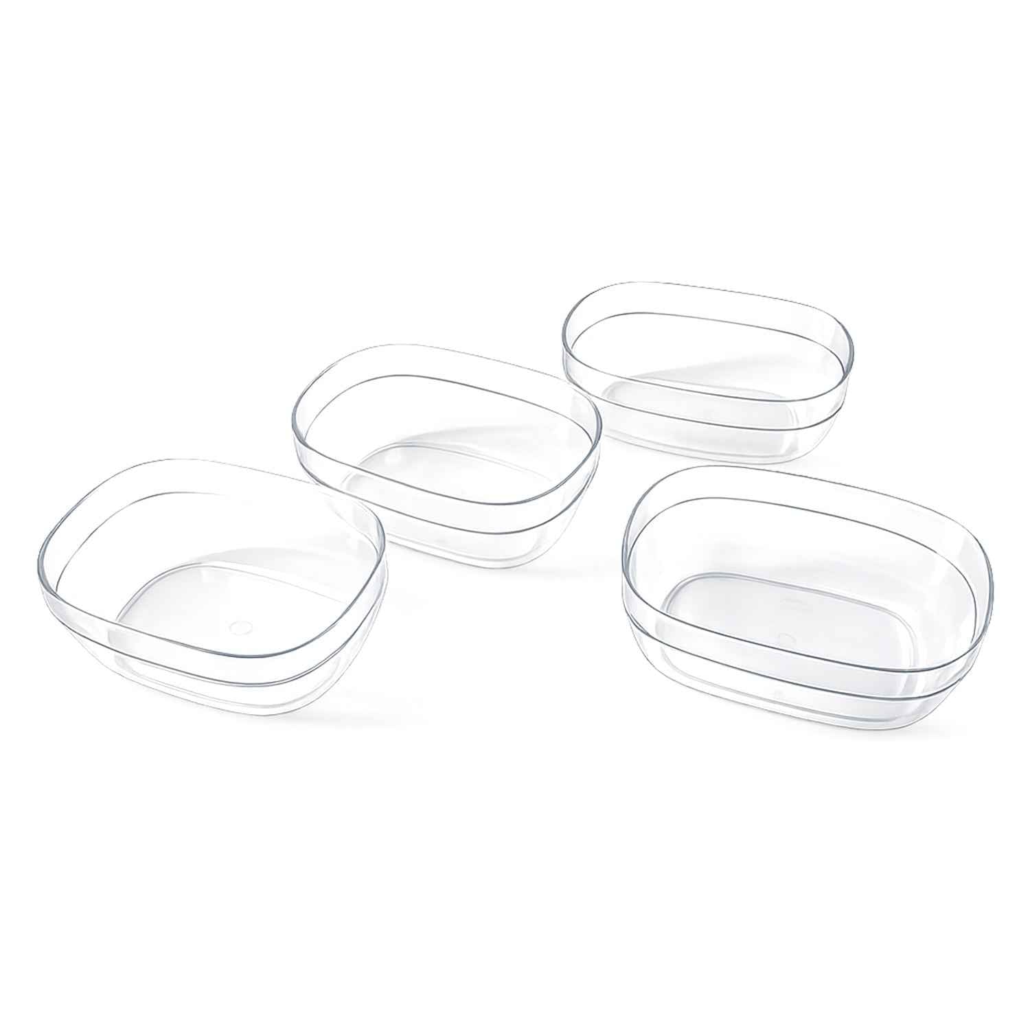 Clear Serving Bowl Set – 4 Durable Multipurpose Bowls