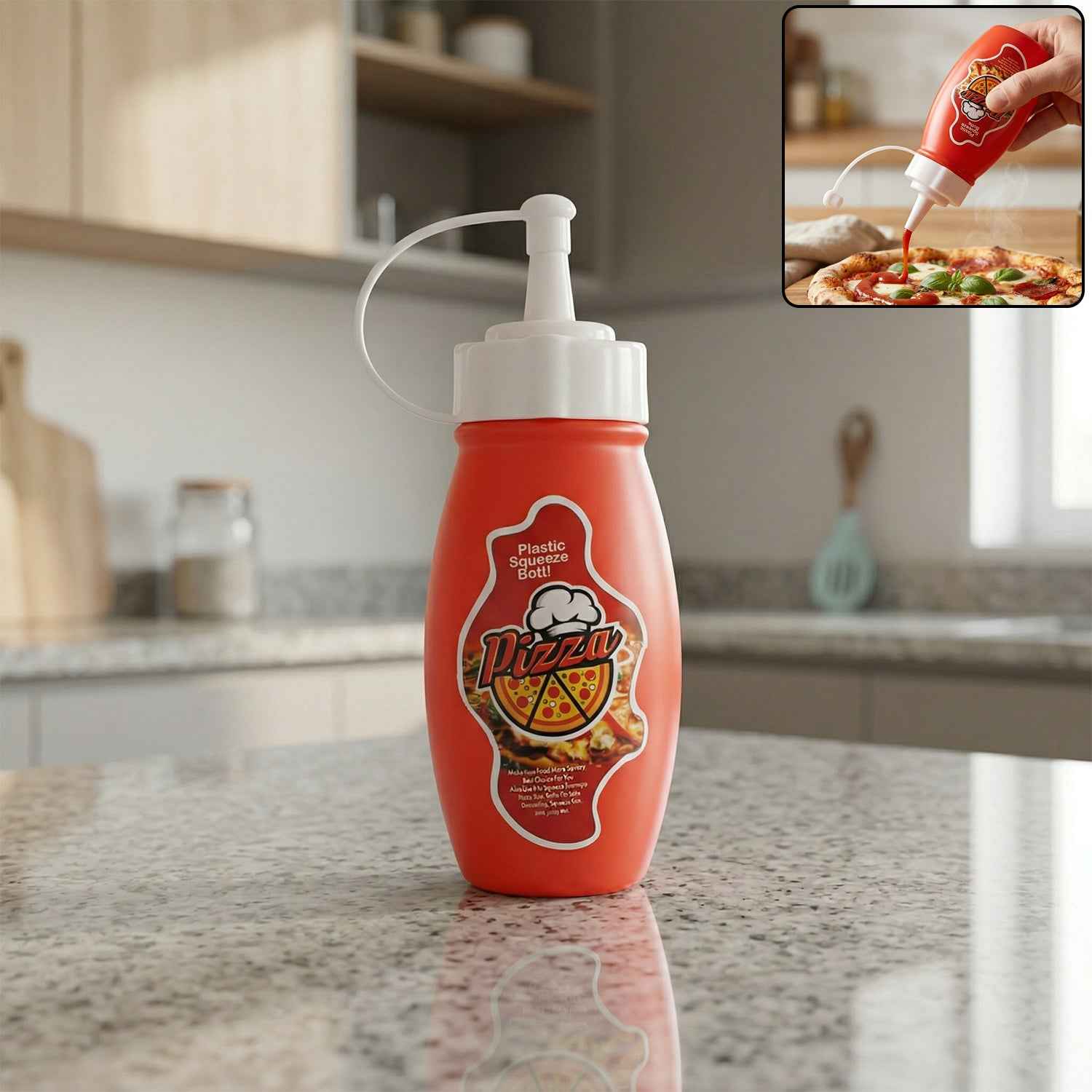 Small Plastic Squeeze Sauce Bottle Ð Easy dispensing for condiments