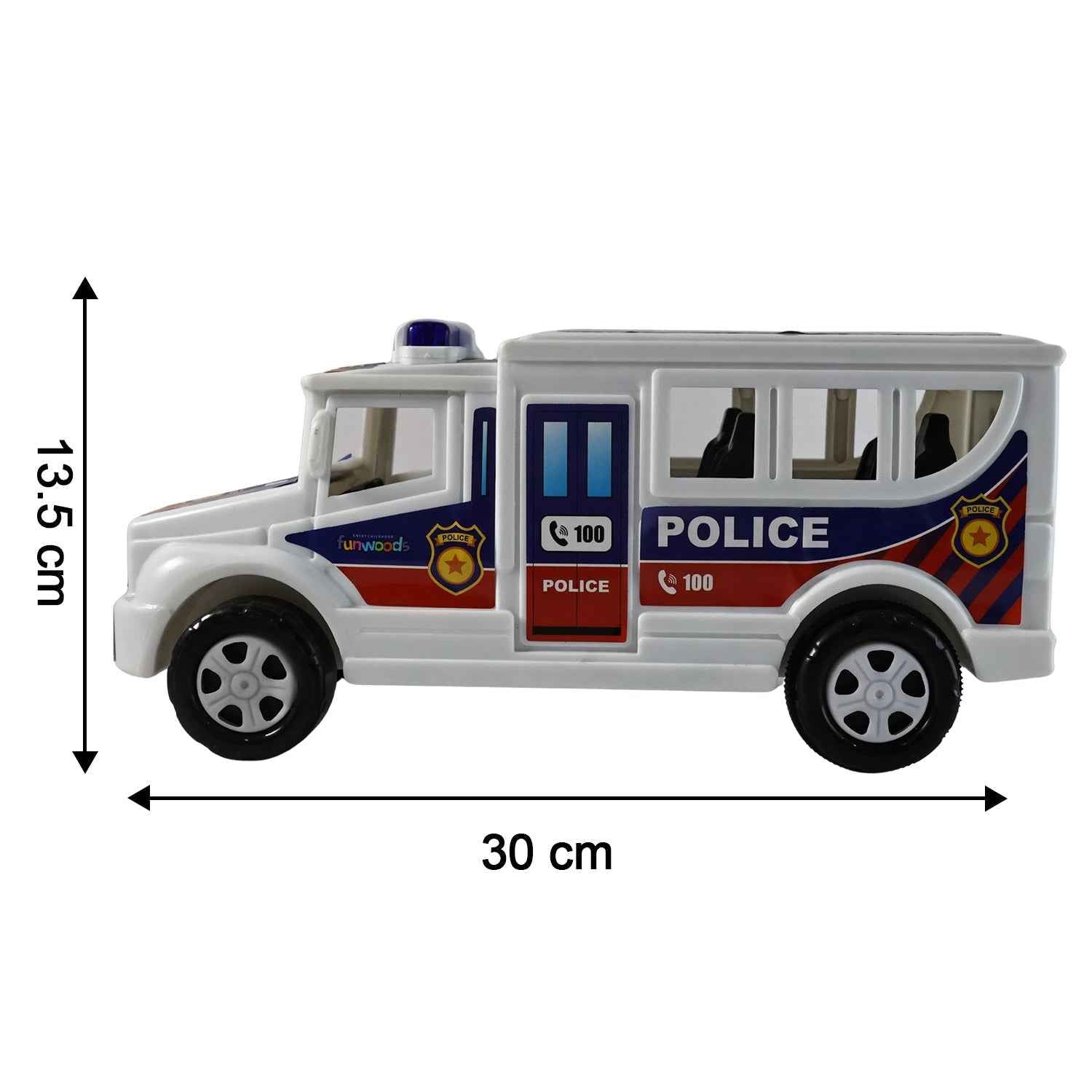 Police Van Toy – Friction Powered Realistic Kids Vehicle