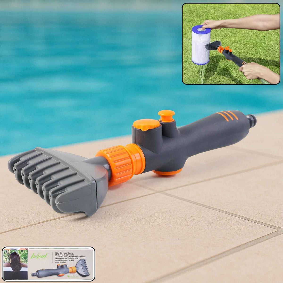 Pool Filter Cartridge Cleaner Nozzle – High-Pressure Multi-Jet Spray