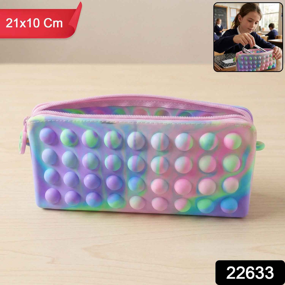 Pop It Pencil Pouch – Fun Stress-Relief Stationery Organizer