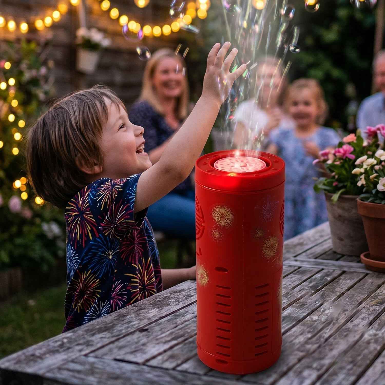 Bubble Machine Toy Ð Portable LED Bubble Blower for Kids