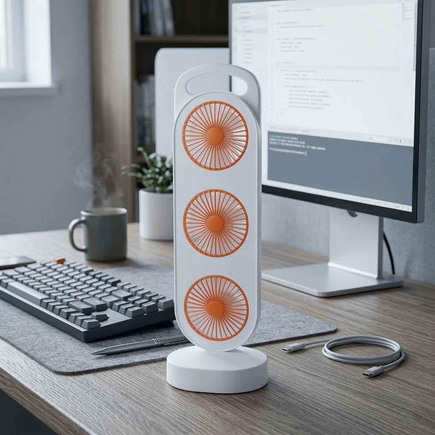 Portable 3 in 1 Table Fan – Compact Personal Cooling Solution