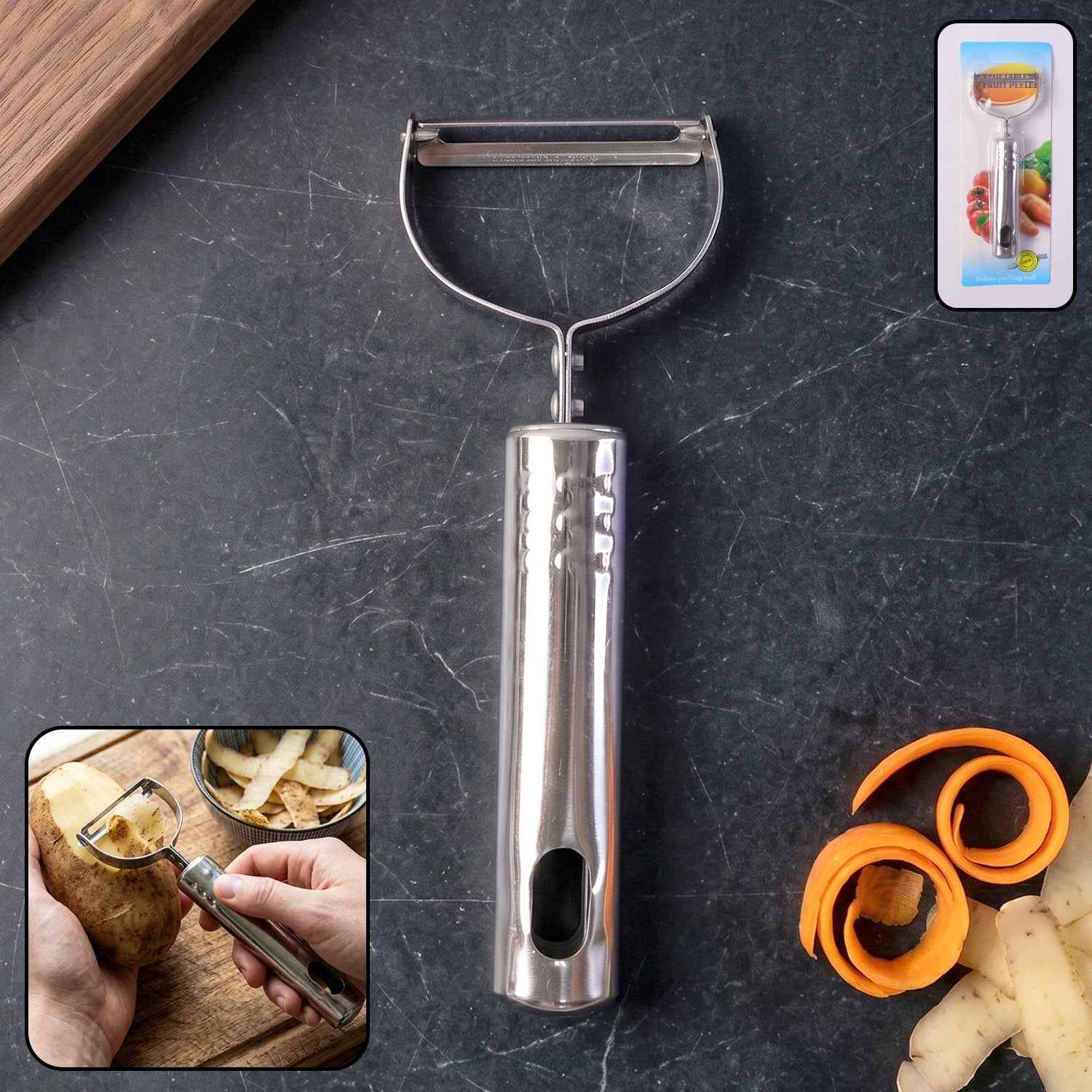 Stainless Steel Vegetable Peeler Ð Effortless Food Prep Tool