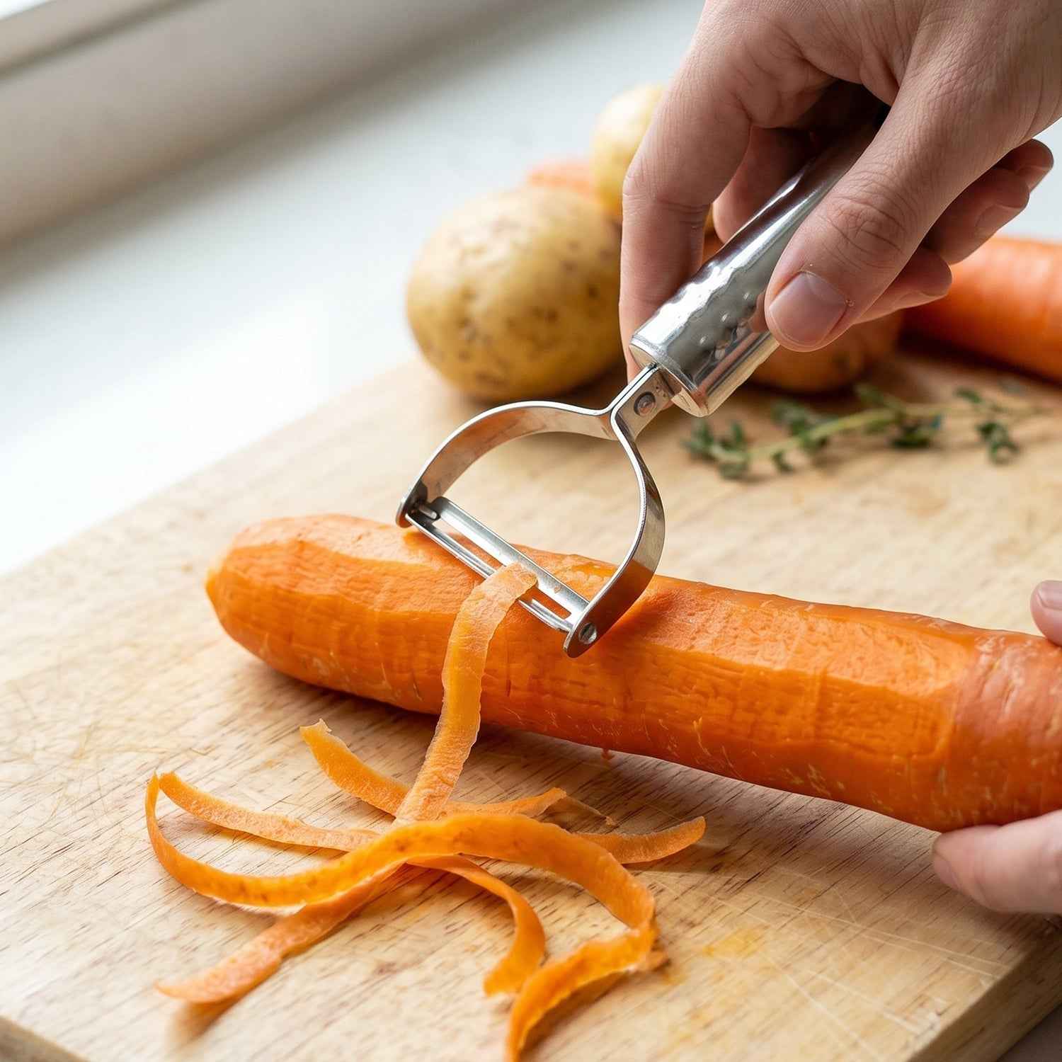 Stainless Steel Vegetable Peeler Ð Effortless Food Prep Tool