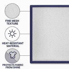 Heat-Resistant Ironing Mesh Press Cloth – 65x40 cm Protective Net