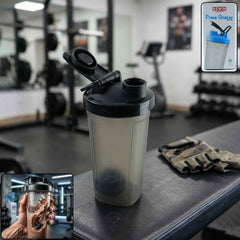 500 ml Plastic Gym Shaker Bottle – Leakproof with Mixing Ball