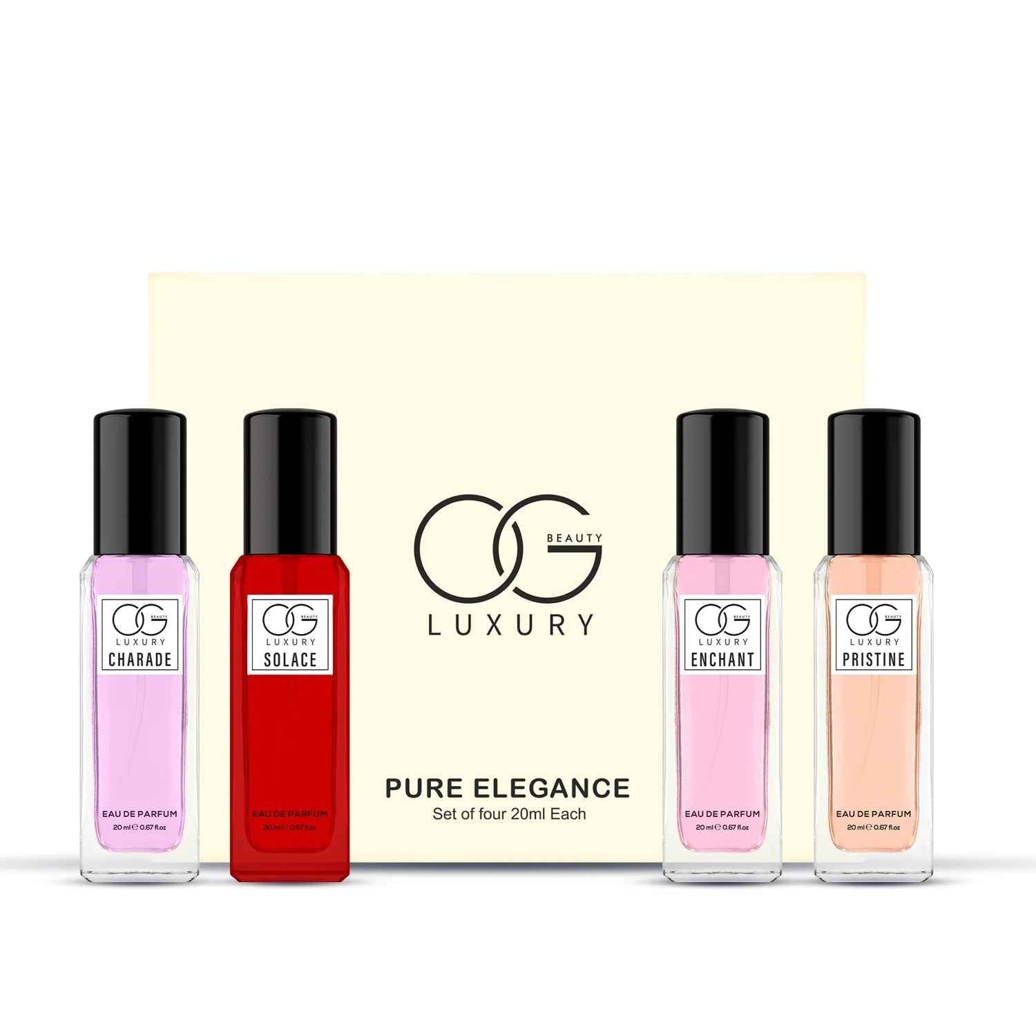 Pure Elegance Eau De Parfum Gift Set – 4x20ml Unisex Fragrances