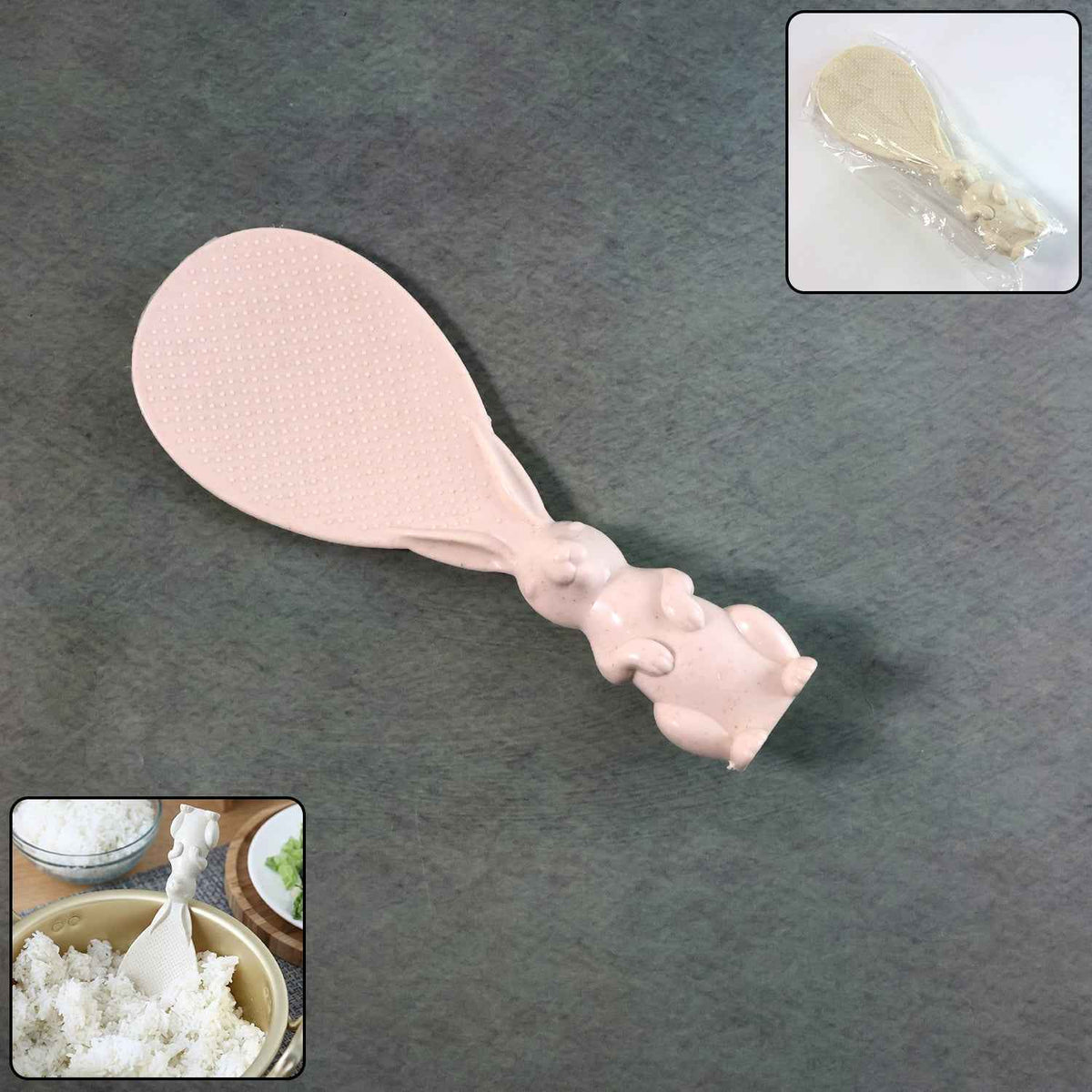 Bunny Handle Rice Serving Spoon – Non-Stick & Ergonomic Grip